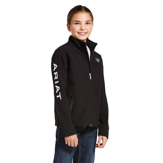 Ariat New Team Softshell Jacket Kids D0X64122 Black Clothing