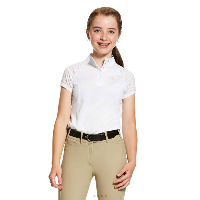 Ariat Aptos Vent Show Shirt Kids D0X64147 White Clothing