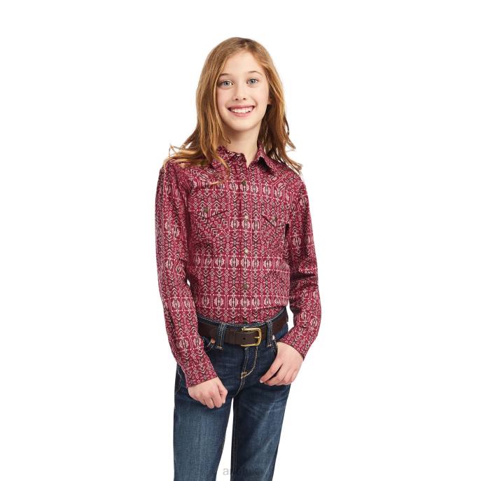 Ariat REAL Alma Shirt Kids D0X64080 Alma Print Clothing