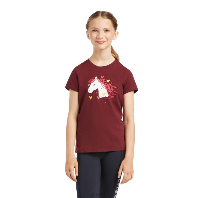 Ariat My Love T-Shirt Kids D0X64021 Zinfandel Clothing