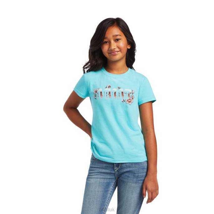 Ariat REAL Cactus Tee Kids D0X63998 Amazonite Clothing