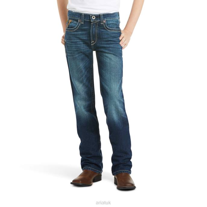 Ariat B5 Slim Boundary Stackable Straight Leg Jean Kids D0X63975 Cyclone Collections