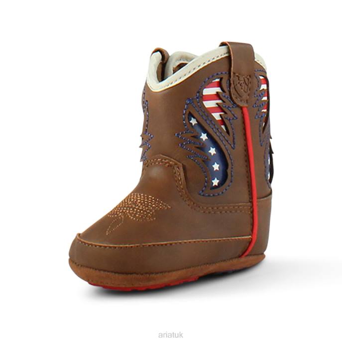 Ariat lil stompers george boot Kids D0X63852 Brown Collections