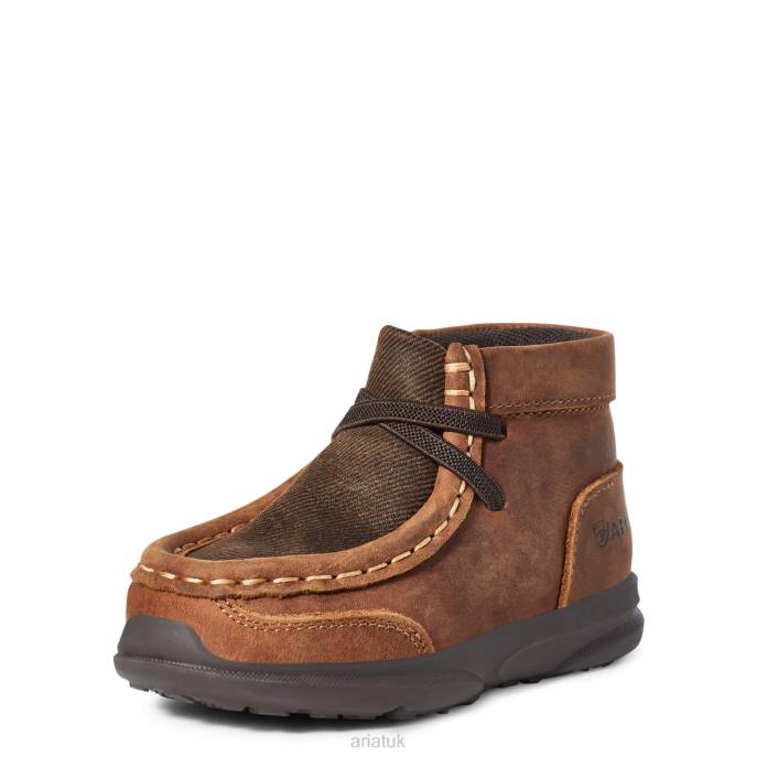 Ariat LIL' STOMPERS HEATH SPITFIRE Kids D0X63914 Brown Collections