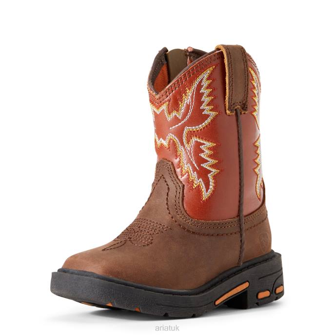 Ariat Lil' Stompers Chandler Workhog Kids D0X63936 Brown Collections