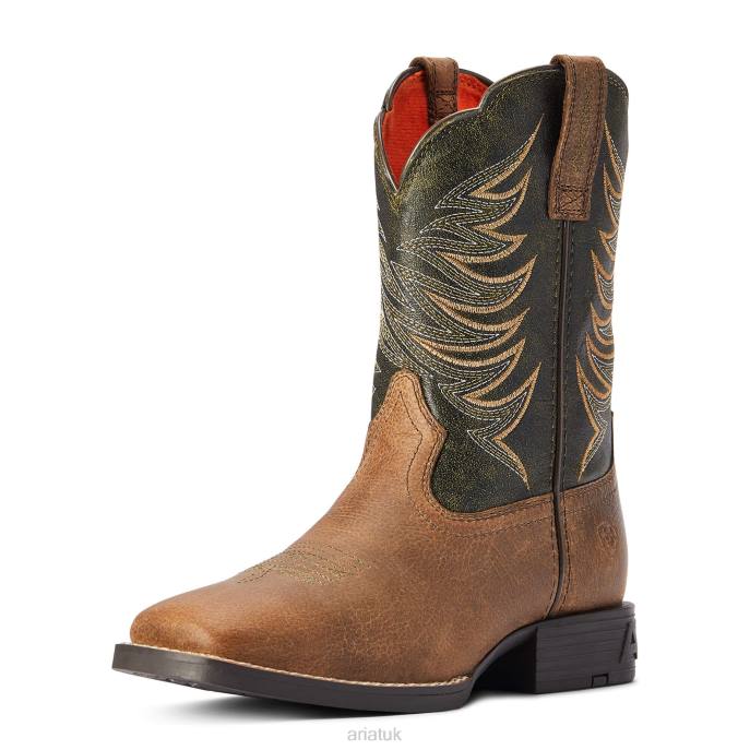 Ariat Firecatcher Western Boot Kids D0X63875 Distressed Brown Collections