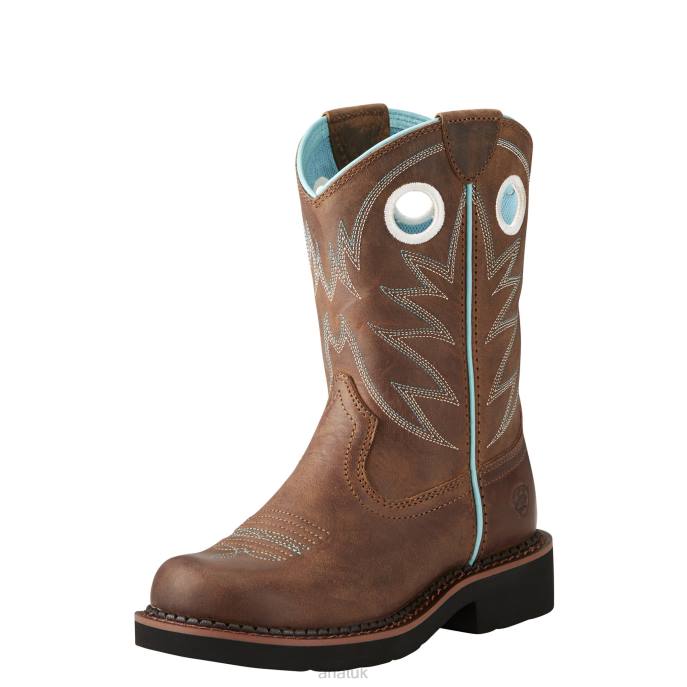 Ariat Probaby Western Boot Kids D0X63844 Distressed Brown Footwear