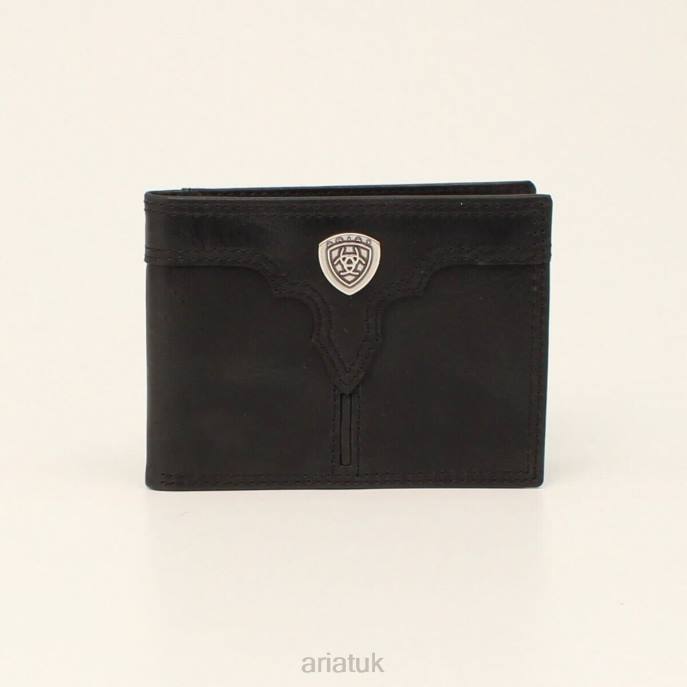 Ariat Center ridge bifold wallet Men D0X61792 Black Accessories