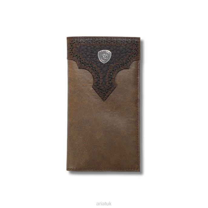 Ariat Two tone rodeo wallet Men D0X61829 Brown Accessories