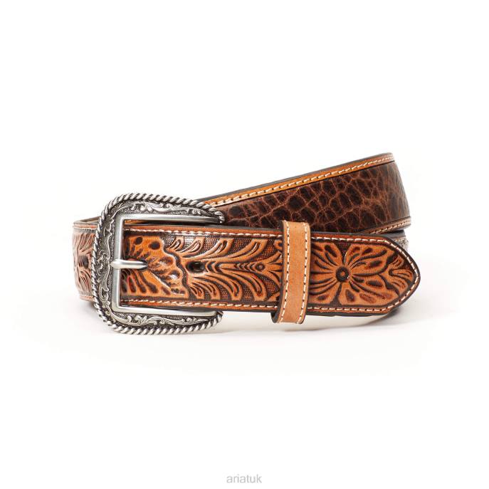 Ariat Stonetown Belt Men D0X61858 Tan Accessories
