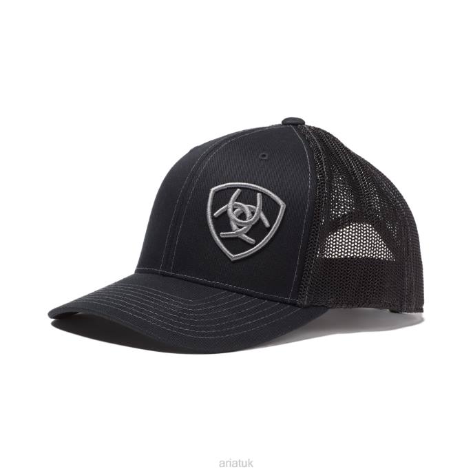 Ariat Logo Snapback Cap Men D0X61889 Black Accessories