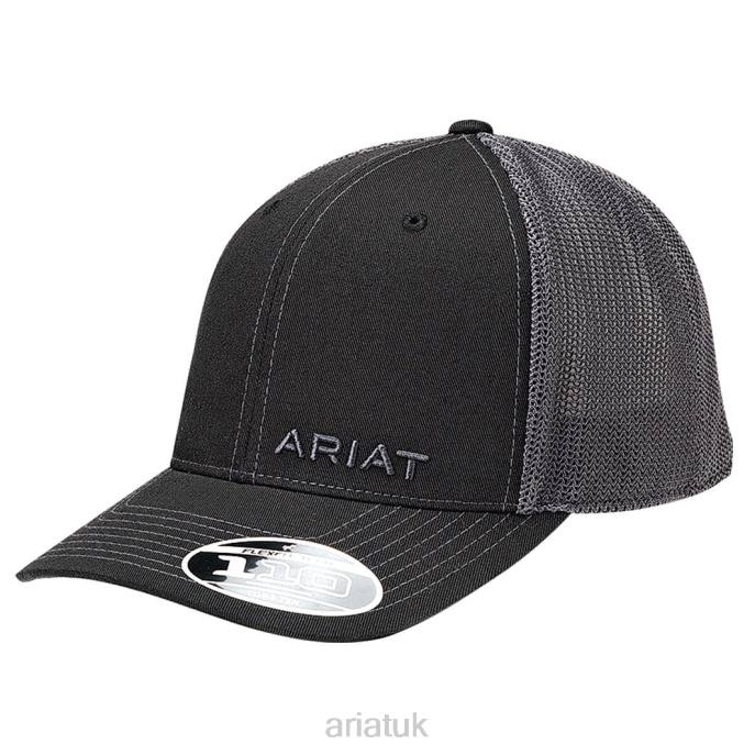 Ariat Rev Snapback Cap Men D0X61891 Black Accessories