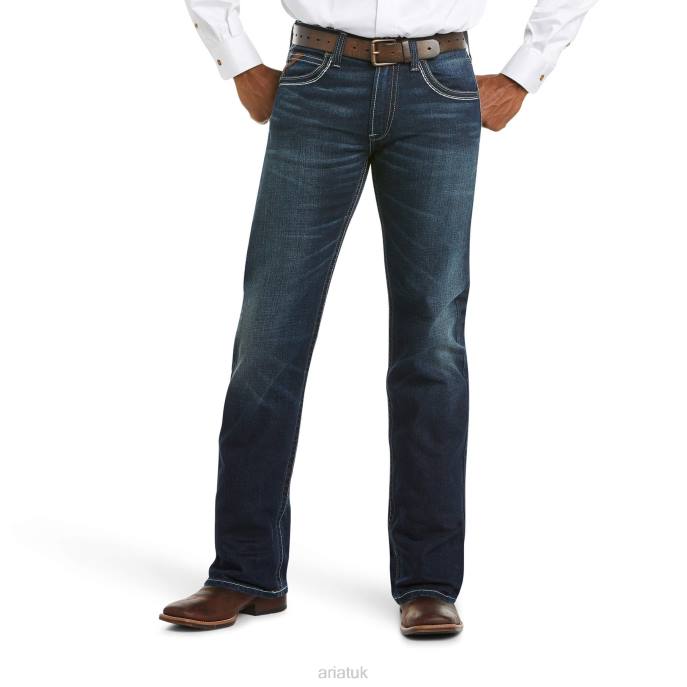 Ariat M5 Slim Stretch Coltrane Stackable Straight Leg Jean Men D0X6513 Nightingale Bottoms