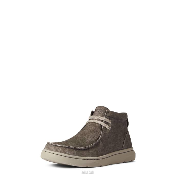 Ariat Hilo Mid Men D0X6442 Gray Canvas Footwear