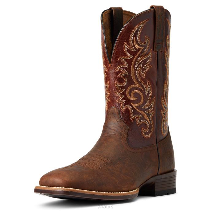 Ariat Lasco Ultra Western Boot Men D0X6112 Bar Top Brown Footwear