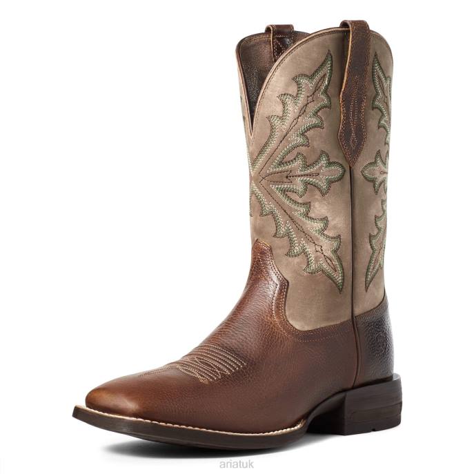 Ariat Qualifier Western Boot Men D0X6127 Champ Brown Footwear