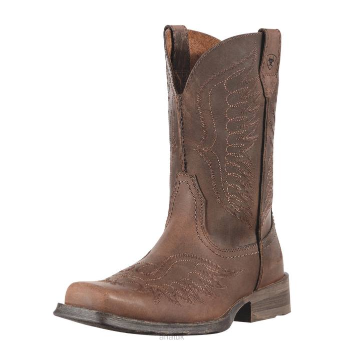 Ariat Rambler Phoenix Western Boot Men D0X6194 Distressed Brown Footwear