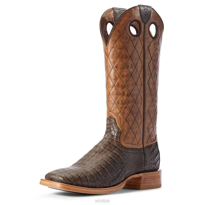 Ariat Relentless Winner's Circle Western Boot Men D0X6175 Chocolate Caiman Belly Footwear