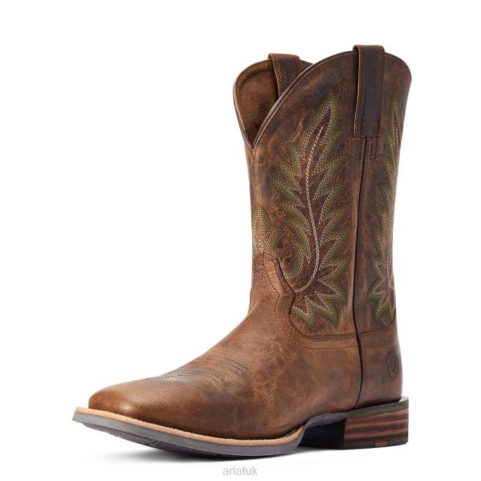 Ariat Ridin High Western Boot Men D0X627 Pecan Brown Footwear