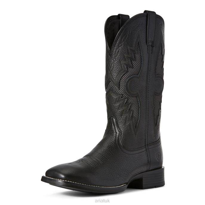 Ariat Solado VentTEK Western Boot Men D0X667 Black Carbon Footwear