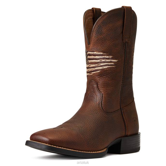Ariat Sport All Country Western Boot Men D0X6132 Cliff Brown Footwear