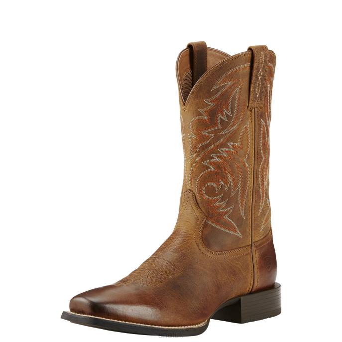 Ariat Sport Herdsman Western Boot Men D0X673 Powder Brown Footwear