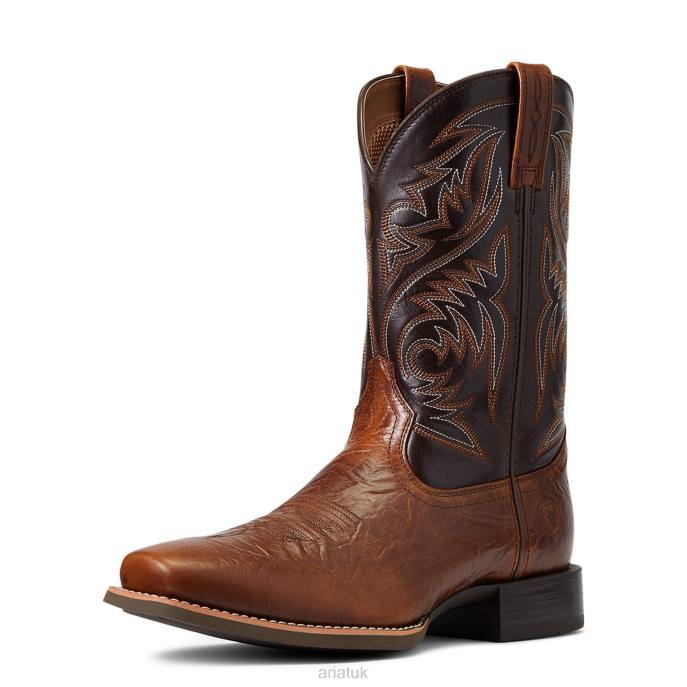 Ariat Sport Herdsman Western Boot Men D0X680 Peanut Butter Footwear