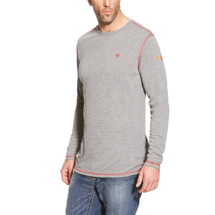 Ariat FR Polartec Baselayer Men D0X6871 Light Gray Tops