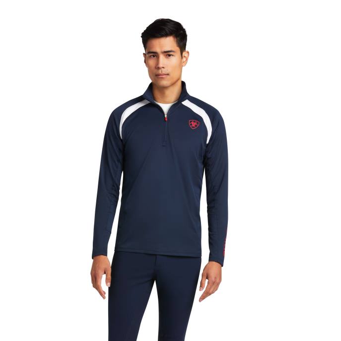 Ariat Sunstopper 1/4 Zip Baselayer Men D0X6923 Team Tops