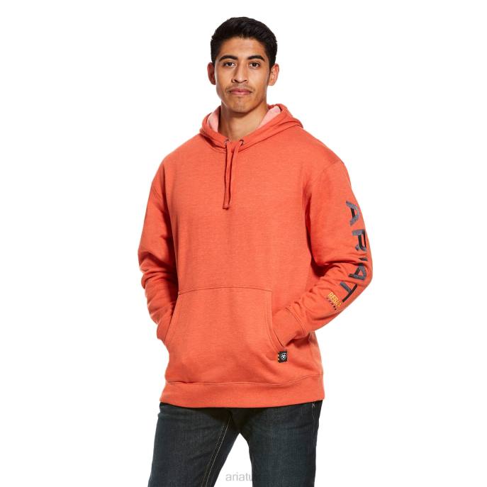 Ariat Rebar Graphic Hoodie Men D0X61450 Volcanic Heather Tops