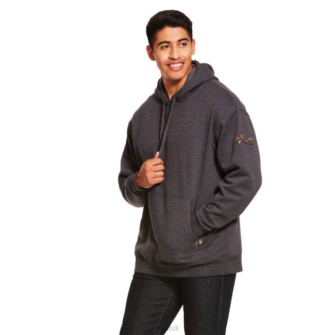 Ariat Rebar Workman Hoodie Men D0X61456 Charcoal Tops