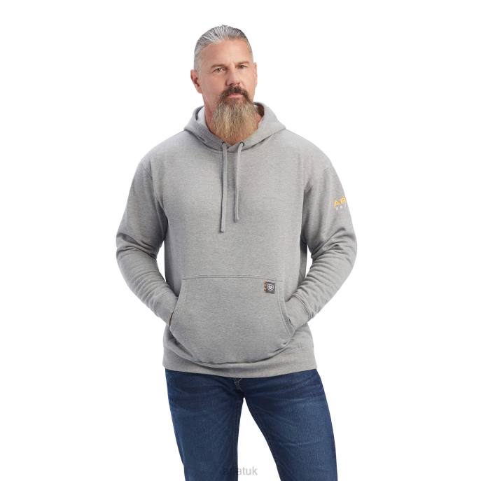 Ariat Rebar Workman Hoodie Men D0X61483 Heather Grey Tops