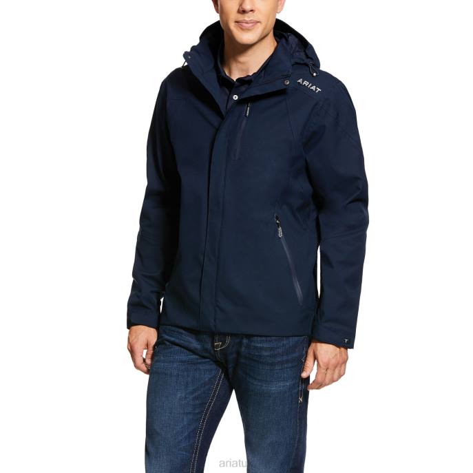 Ariat Coastal Waterproof Jacket Men D0X61639 Navy Tops