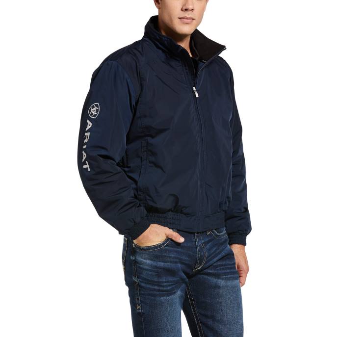 Ariat Team Logo Insulated Jacket Men D0X61567 Navy Tops