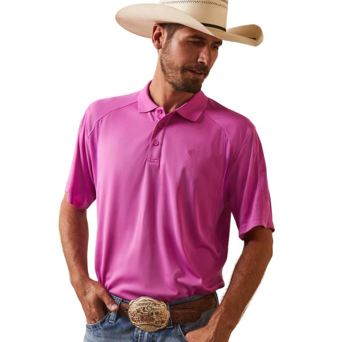 Ariat AC Polo Men D0X6598 Dk Orchid Tops