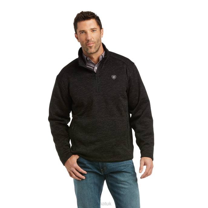 Ariat Caldwell 1/4 Zip Men D0X61420 Charcoal Tops