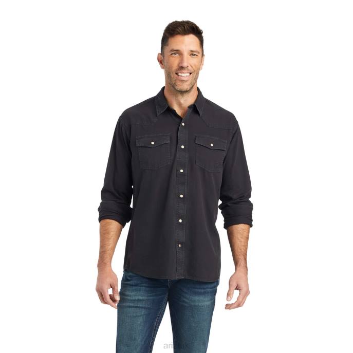 Ariat Jurlington Retro Fit Shirt Men D0X61059 Phantom Tops