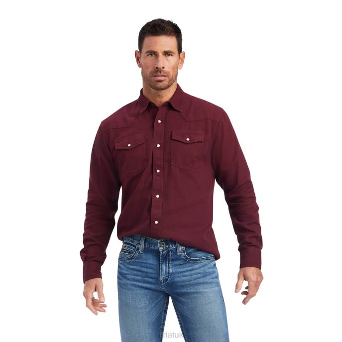 Ariat Jurlington Retro Fit Shirt Men D0X61117 Chocolate Tops
