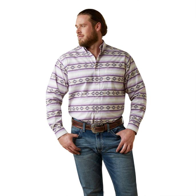 Ariat Marlon Classic Fit Shirt Men D0X61379 Oyster Gray Tops