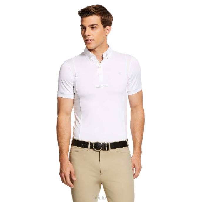 Ariat TEK Show Shirt Men D0X61664 White Tops