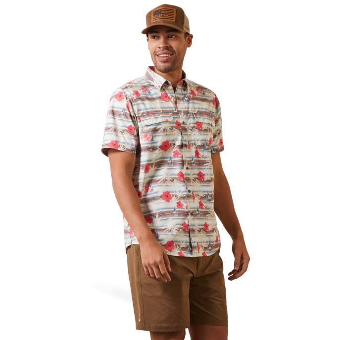 Ariat VentTEK Outbound Fitted Shirt Men D0X61146 Blue Heaven Tops