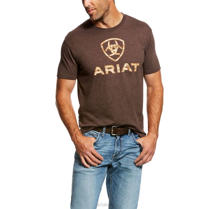 Ariat Liberty USA Men D0X6552 Brown Heather Tops