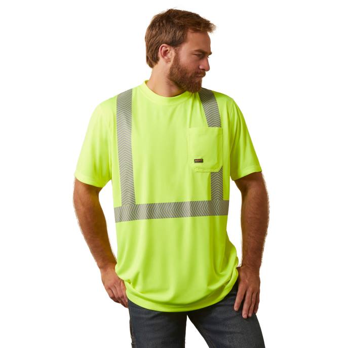 Ariat Rebar Hi-Vis ANSI T-Shirt Men D0X6815 Hi-Vis Yellow Tops