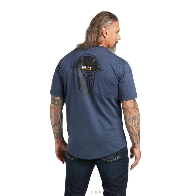 Ariat Rebar Workman Full Cover T-Shirt Men D0X6736 Slate Heather Tops