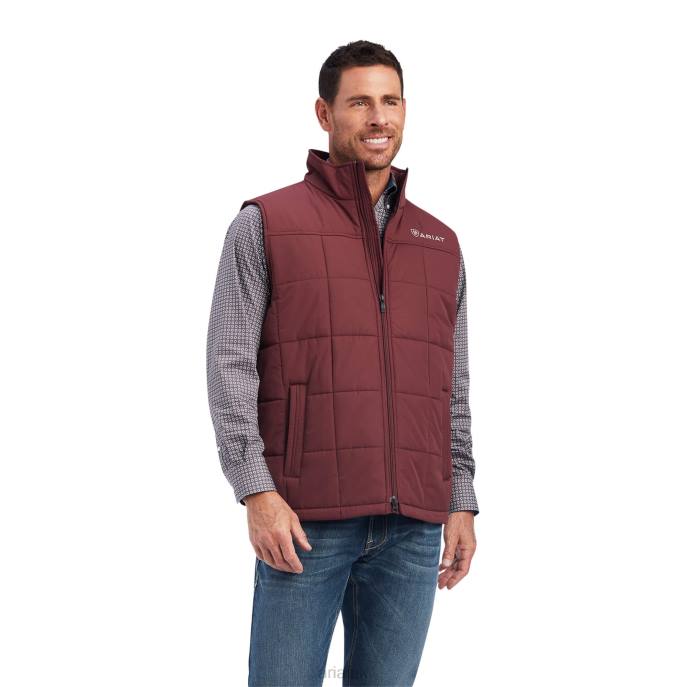 Ariat Crius Insulated Vest Men D0X61569 Red Mahogany Tops