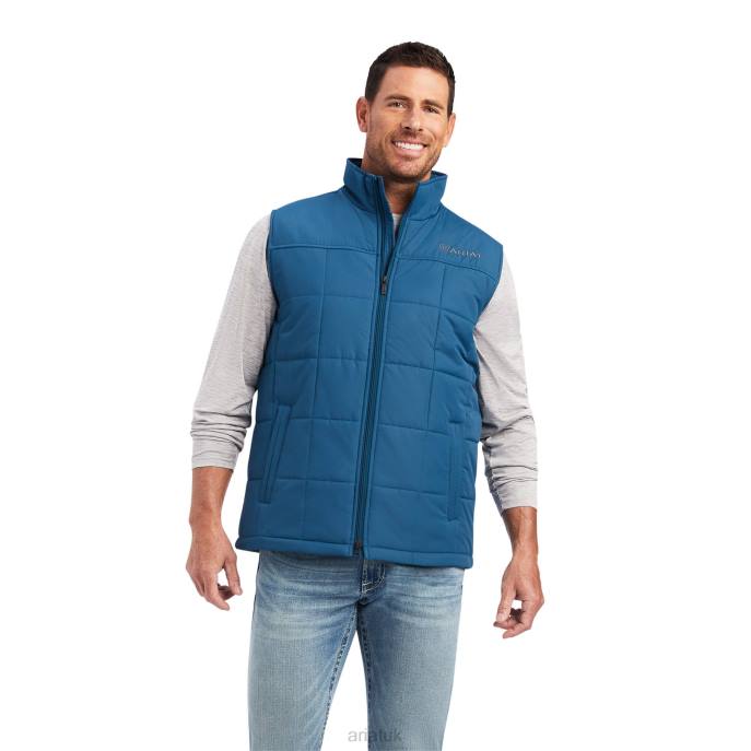 Ariat Crius Insulated Vest Men D0X61596 Majolica Blue Tops