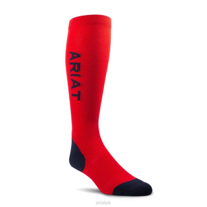 Ariat Performance Socks Unisex D0X62041 Red Accessories