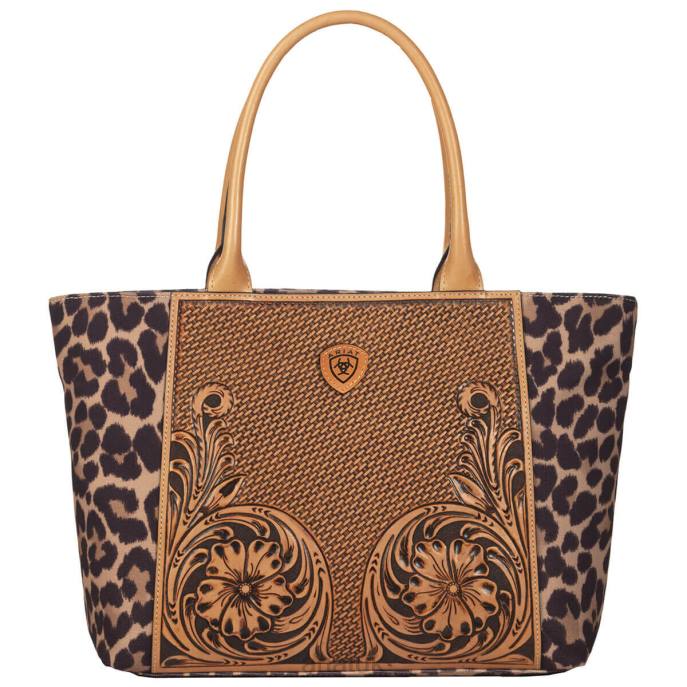 Ariat Leopard tote bag Women D0X63722 Tan Accessories