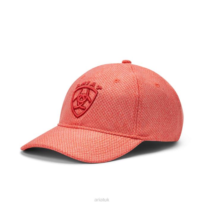 Ariat Center Shield Logo Cap Women D0X63785 Orange Accessories