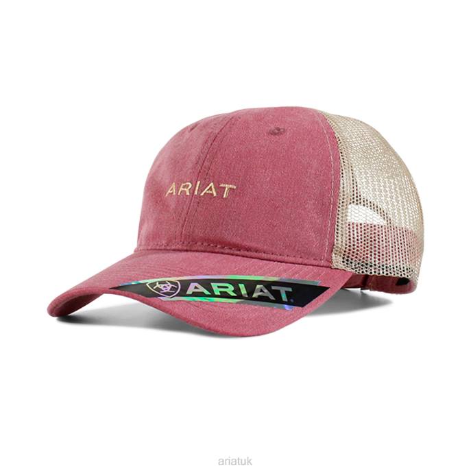 Ariat Small logo cap Women D0X63780 Burgundy Accessories